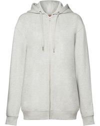 Esprit - Sweatshirt Recycelt: Oversize Hoodie mit Reißverschluss (1-tlg) - Lyst