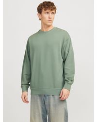 Jack & Jones - Sweatshirt JJECHARGE FADED SWEAT CREW NECK NOOS mit Rippbündchen - Lyst