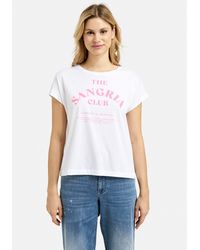 Milano Italy - Rundhalsshirt mit überschnittenen Schultern - Lyst