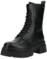 Tom Tailor - Stiefelette Lederimitat Schnürstiefelette - Lyst