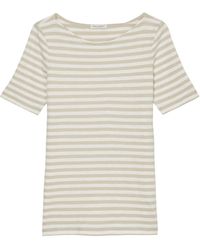 Marc O' Polo - Shirtbluse T-shirt, short sleeve, boat neck, s - Lyst