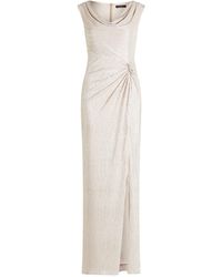 Vera Mont - Abendkleid im Glitzer-Look Raffung - Lyst