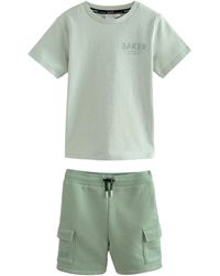 Baker by Ted Baker - & by Ted Baker T-Shirt und Cargo-Shorts (2-tlg) - Lyst