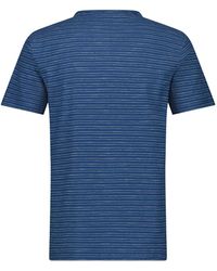 Lerros - Henleyshirt Serafino-Shirt, gestreift - Lyst