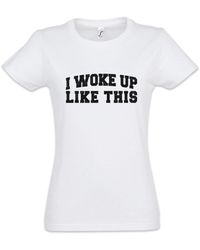 Urban Backwoods - Print- Woke Up Like This I T-Shirt Misanthrop Menschenfeind - Lyst
