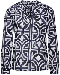 Street One - Langarmbluse LTD QR Printed tunic blouse wi - Lyst