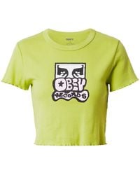 Obey - T-Shirt (1-tlg) Plain/ohne Details - Lyst