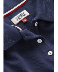 Tommy Hilfiger Jerseyjurk Tjw Branded Collar Polo Dress - Blauw