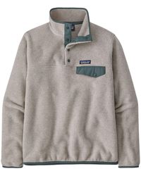 Patagonia - Fleecepullover LW Synch Snap-T P/O - Lyst