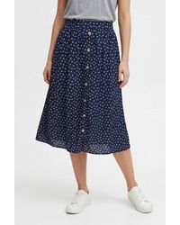 ONLY - Sommerrock Onlmilano Aop Life Long Skirt Wvn Noos Viskose - Lyst