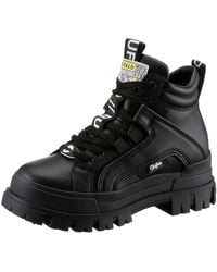 Buffalo - Aspha Nc Mid Schnürboots Schnürstiefelette, High Top Sneaker Mit Weicher Schaftrandpolsterung - Lyst