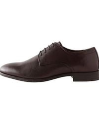 Next - Derbyschuhe Aus Leder, Weite Passform Schnürschuh - Lyst