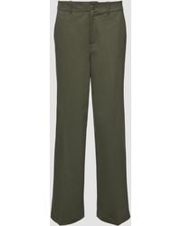 S.oliver - Stoffhose Hose aus Interlockjersey mit Twillstruktur und Wide Leg Ziernaht - Lyst