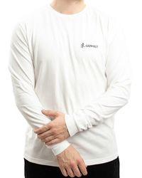 Gramicci - Rundhalspullover El Capitan Langarm-Shirt mit großem Print Baumwoll-Pullover GUT-21F014 Sweatshirt Weiß - Lyst