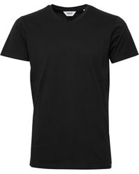 Solid - V-Shirt SDBedo Kurzarmshirt mit Melange Effekt - Lyst