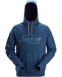 Snickers - Rundhalspullover 2894, Logo Hoodie - Lyst