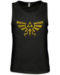 Urban Backwoods - Tanktop Triforce Vintage Logo Ärmelloses T- Shirt Legend Link Symbol Zelda Game Sign Insignia - Lyst