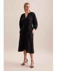 Seidensticker - Sommerkleid Schwarze Rose 3/4-Arm Rundhals Uni - Lyst