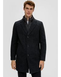 S.oliver - Langmantel Tweed-Mantel mit herausnehmbarem Insert herausnehmbares Futter - Lyst