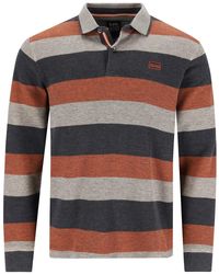 Hajo - Langarm-Poloshirt Rugbyshirt mit Polokragen und Streifenverlauf - Lyst