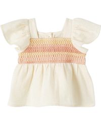 VERTBAUDET - Kurzarmbluse Mädchen Baby Bluse mit Häkelspitze - Lyst