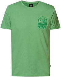 Petrol Industries - - Kurzarmshirt - T-Shirt mit Rückenaufdruck Drifter - Lyst