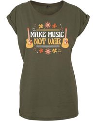Youth Designz - Print- "Make Music Not War" T-Shirt Statement Geschenk Frauen Motiv mit stylischen Retro Aufdruck - Lyst