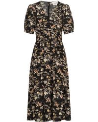 Ba&sh - Midikleid Kleid FLOE aus Baumwolle - Lyst
