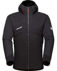 Mammut - Funktionsjacke Rime Light IN Flex Hooded Jacket Men BLACK-PHANTOM - Lyst