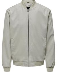 Only & Sons - Outdoorjacke ONSLUCAS FAKE SUEDE BOMBER OTW - Lyst