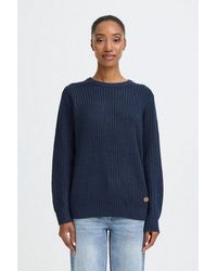 Oxmo - Strickpullover Oxedna Moderner Pullover Mit Aufdruck - Lyst