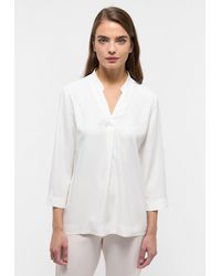 Eterna - Blusenshirt Viscose Shirt Bluse Viskose 3/4-Arm - Lyst