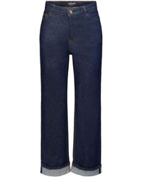 Esprit - Straight- Premium Selvedge-Jeans: gerade Passform-hoher Bund - Lyst