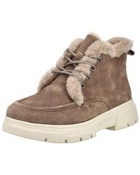 Caprice - Stiefelette Veloursleder/Textil Schnürstiefelette - Lyst