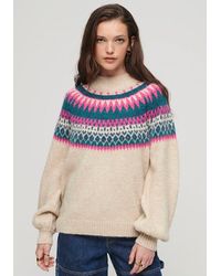 Superdry - Strickpullover SLOUCHY PATTERN KNIT - Lyst