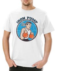Urban Backwoods - Print- Iron T-Shirt Weiß Größe L (1-tlg) Weight Pump Fitness Training - Lyst