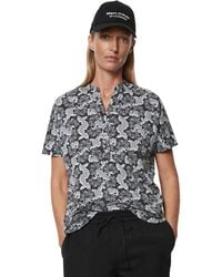 Marc O' Polo - Blusenshirt aus bedrucktem Single Jersey - Lyst