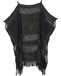 Guru-Shop - Langjacke Poncho, leichtes oversize Boho Cape -.. - Lyst