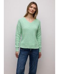 Street One - V-Ausschnitt-Pullover Mit V-Ausschnitt - Lyst