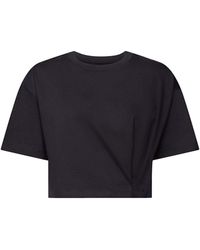 Esprit - Rundhals-T-Shirt aus Jersey in Cropped-Länge (1-tlg) - Lyst