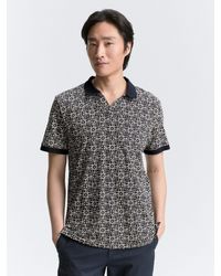 Tom Tailor - Jersey Poloshirt mit Print - Lyst