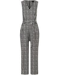 MORE&MORE - &MORE Regular-fit-Jeans Printed Slinky Jumpsuit - Lyst