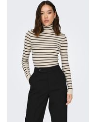 ONLY - Slim Fit Rollkragen Strickpullover Longsleeve - Lyst