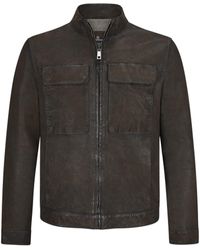 Milestone - Lederjacke MSTizian mit Ziernähten - Lyst