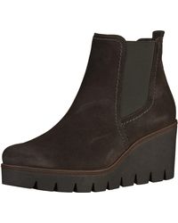 Gabor »Veloursleder« Keilstiefelette - Schwarz