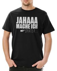 Urban Backwoods - Print- Jahaa Mache Ich Später T-Shirt ß Faulheit Faul Faulpelz - Lyst