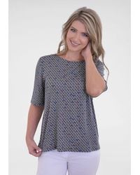 NAVIGAZIONE - Print-Shirt (1-tlg) mit Viskose aus Bambusfasern - Lyst