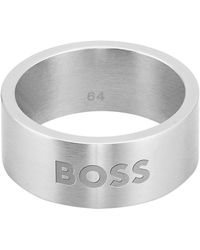 BOSS by HUGO BOSS Ring Fuldo, 1580457l,m - Grijs
