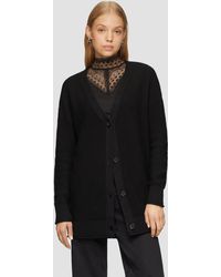 QS - Funktionsjacke Lange Strickjacke mit Strukturmuster - Lyst