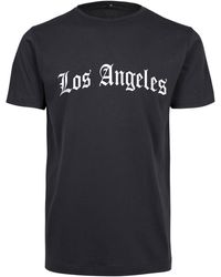 Mister Tee - Kurzarmshirt Los Angeles Wording Tee (1-tlg) - Lyst